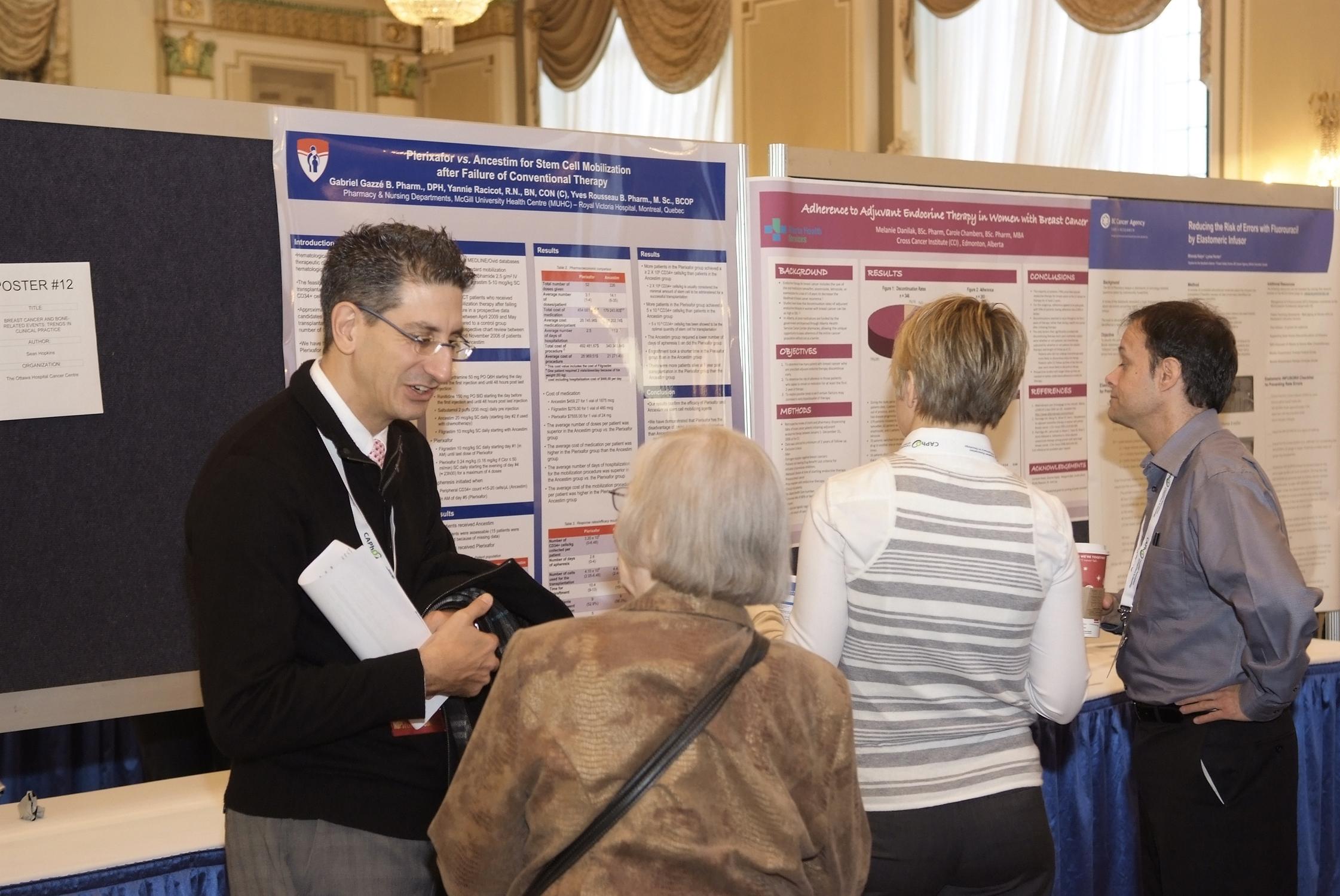 Gabriel Gazzé in the poster hall with Betty Ridell, NOPS 2011